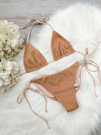 AZUSA TOP / CERRITOS BOTTOM - REVERSIBLE SUNRISE LUREX