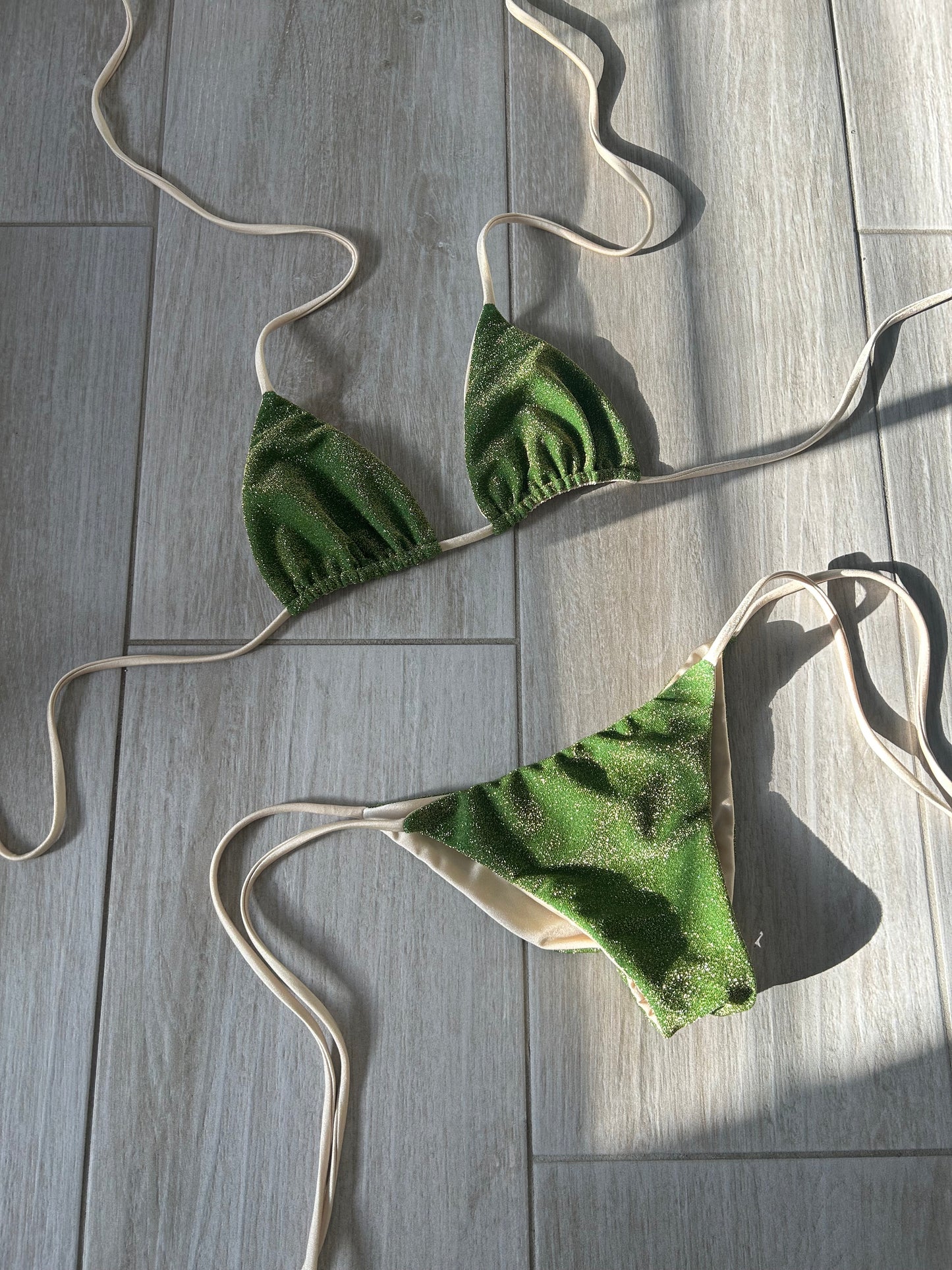 AZUSA TOP/CERRITOS BOTTOM- SEAWEED LUREX