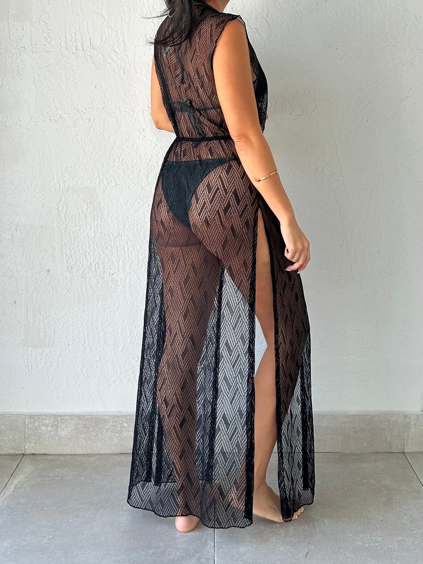 DEL MAR LONG TUNIC - BLACK