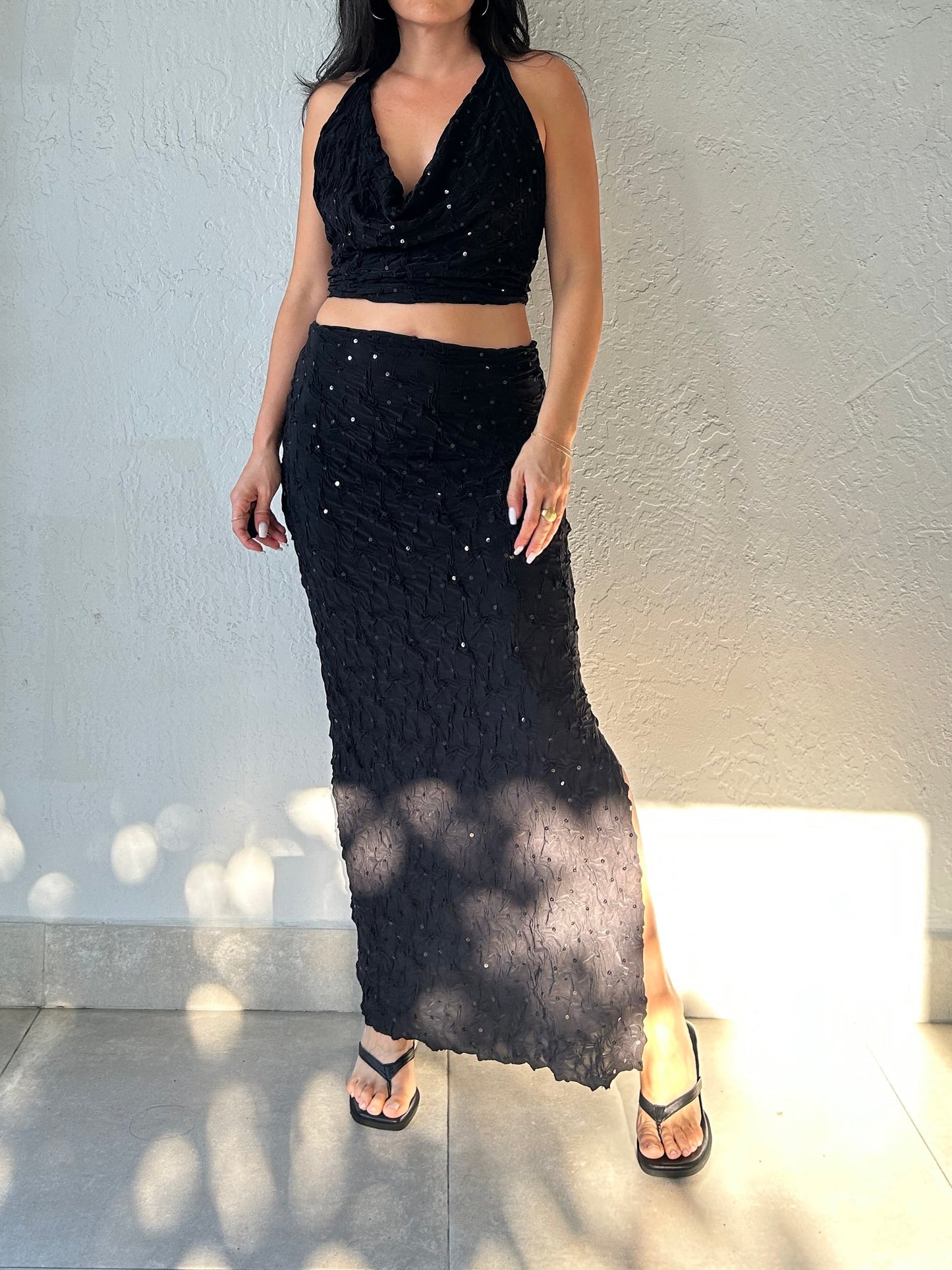 MELROSE MAXI SKIRT - ROSELIA SEQUIN