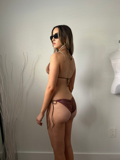 AZUSA TOP/CERRITOS BOTTOM- PLUM LUREX