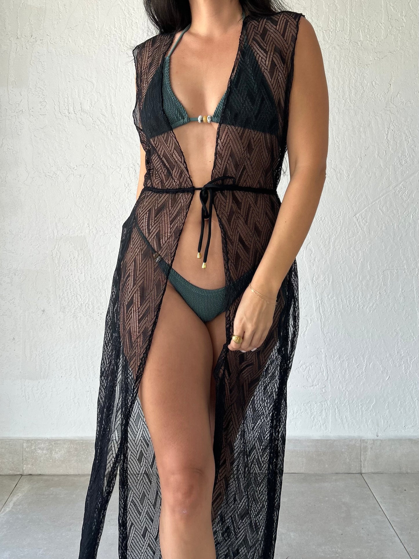 DEL MAR LONG TUNIC - BLACK