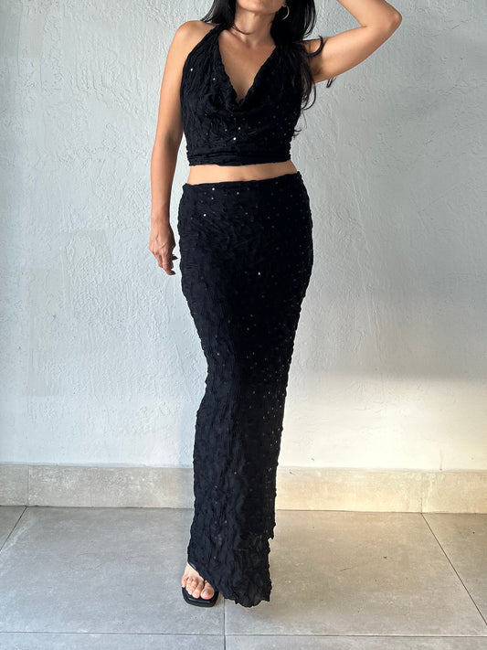 MELROSE MAXI SKIRT - ROSELIA SEQUIN