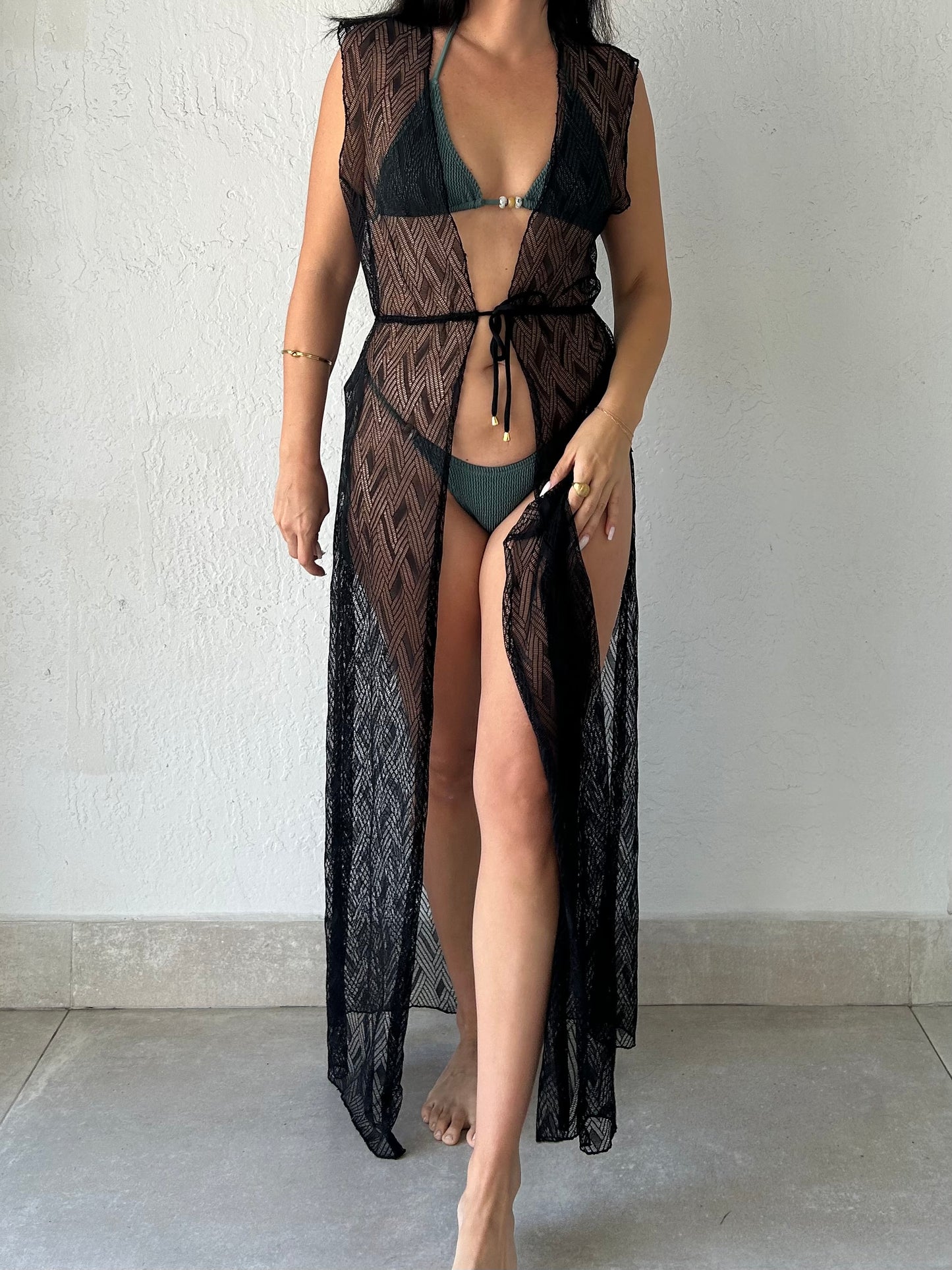 DEL MAR LONG TUNIC - BLACK